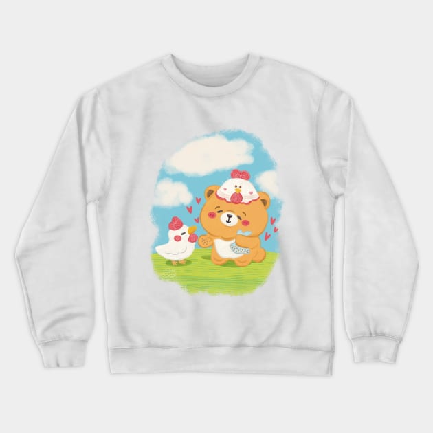 Let’s Be Friends! Crewneck Sweatshirt by Sara Spring